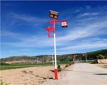 延安甘泉新農(nóng)村太陽能路燈項(xiàng)目