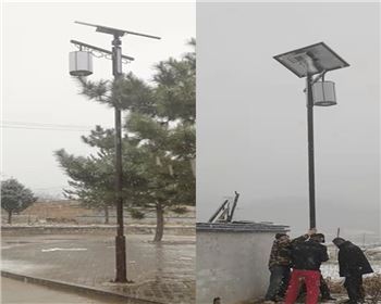寧夏延安甘泉美水街道太陽能路燈項目